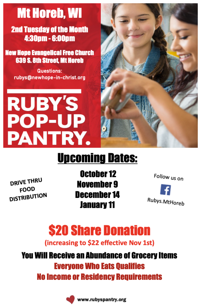 R uby's Pop-Up Pantry