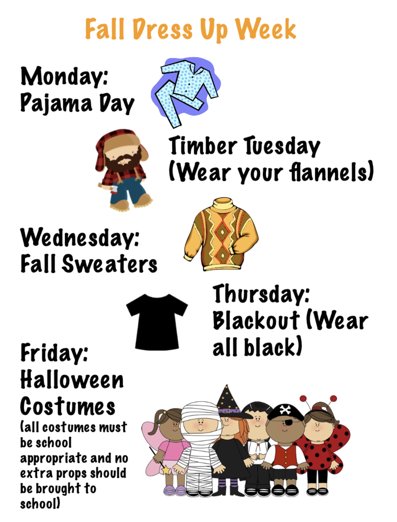 Fall dress up week