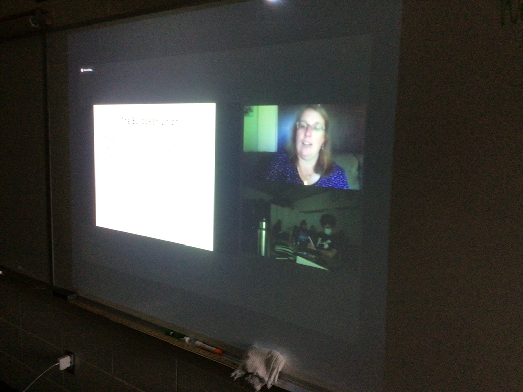Dr. Alberts lecturing