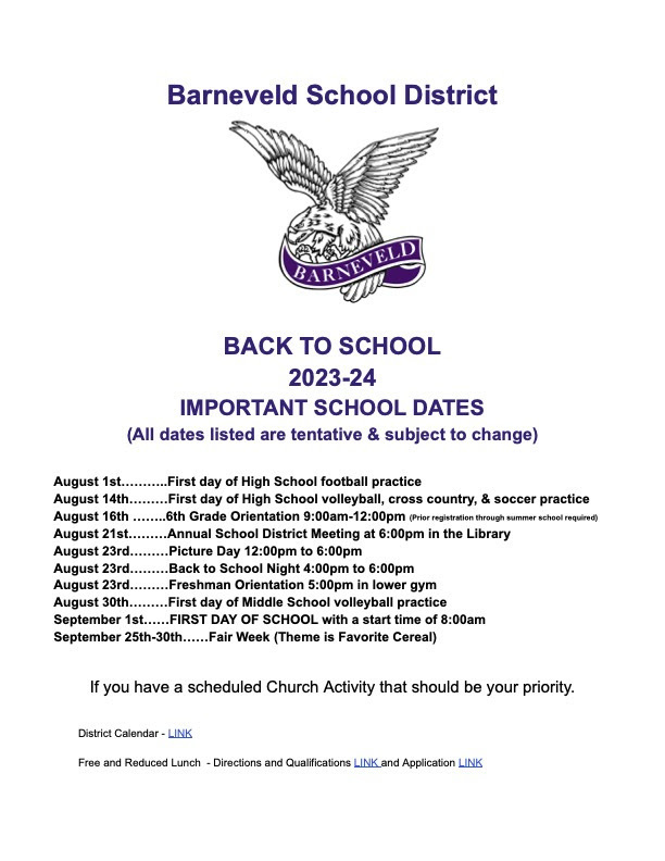 Live Feed Barneveld School District